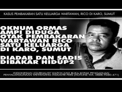 Oknum Ormas AMPI, BG Salah Satu Dalang Pembunuhan Wartawan Rico di Karo, Sumut